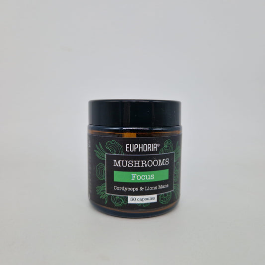 Euphoria Mushrooms Focus Blend – Cordyceps & Lion’s Mane