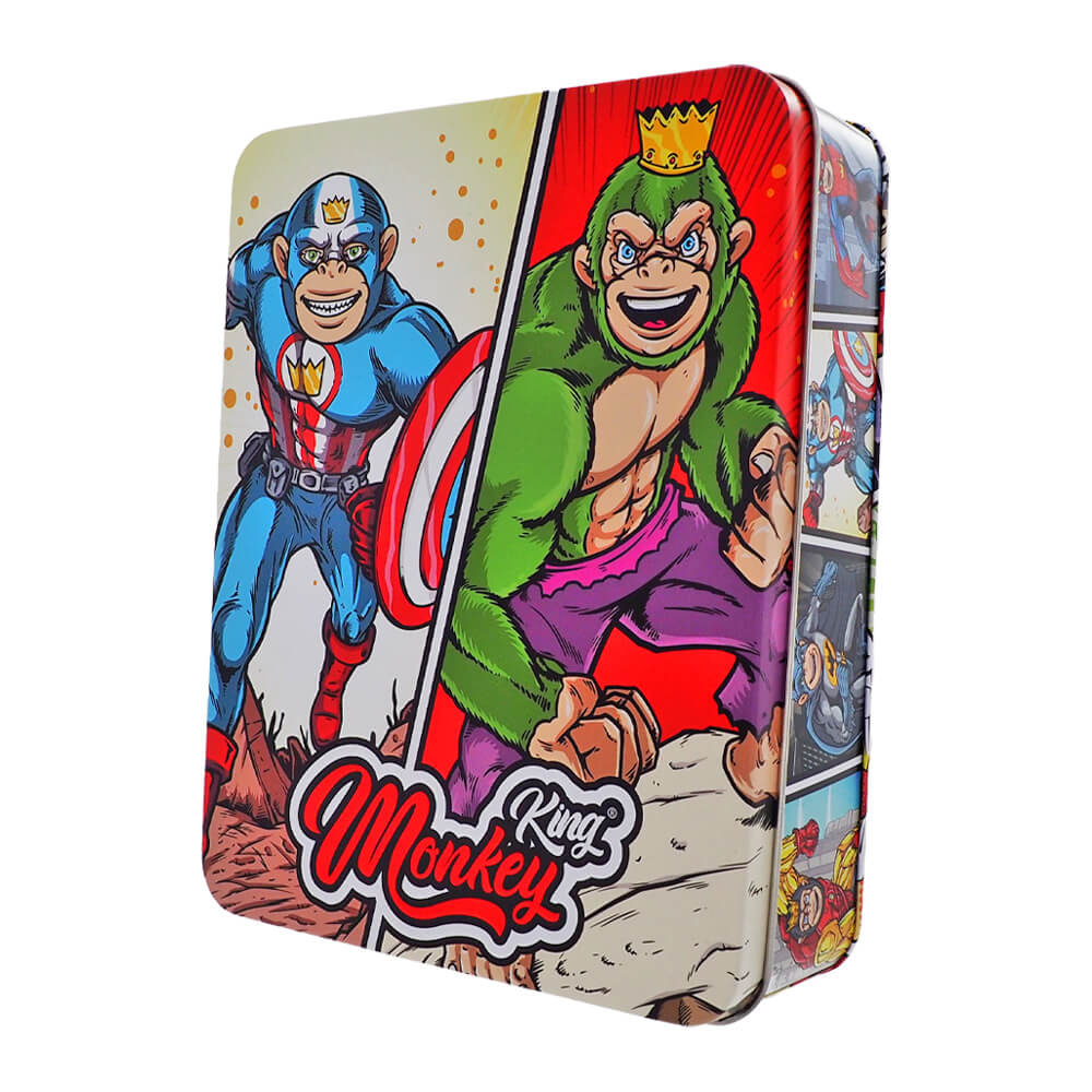 Monkey King Vassoio per Rollare con Storage Box: Edizione Superhero Large - Il Compagno Perfetto per i Tuoi Momenti Creativi